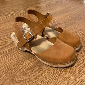 Low Wood Brown Oiled Nubuck Clogs - Lotta From Stockholm